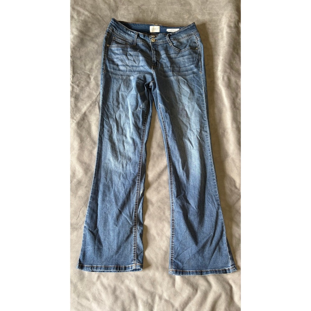 Angels Forever Young Everflex Curvy Bootcut Jeans Medium Wash Blue